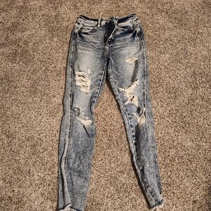 NWOT Flying Monkey blue grey wash skinny jeans